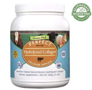 screenshot of a certified glyphosate-free collagen powder from Perfect Supplements