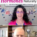Photo collage of a smiling woman interviewing a doctor. Text overlay says: "How to Balance Hormones Naturally (an interview with Dr. Garrett Smith, ND)"